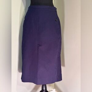 NEW JCREW 365 Pencil Skirt SZ8 Navy Blue